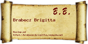 Brabecz Brigitta névjegykártya